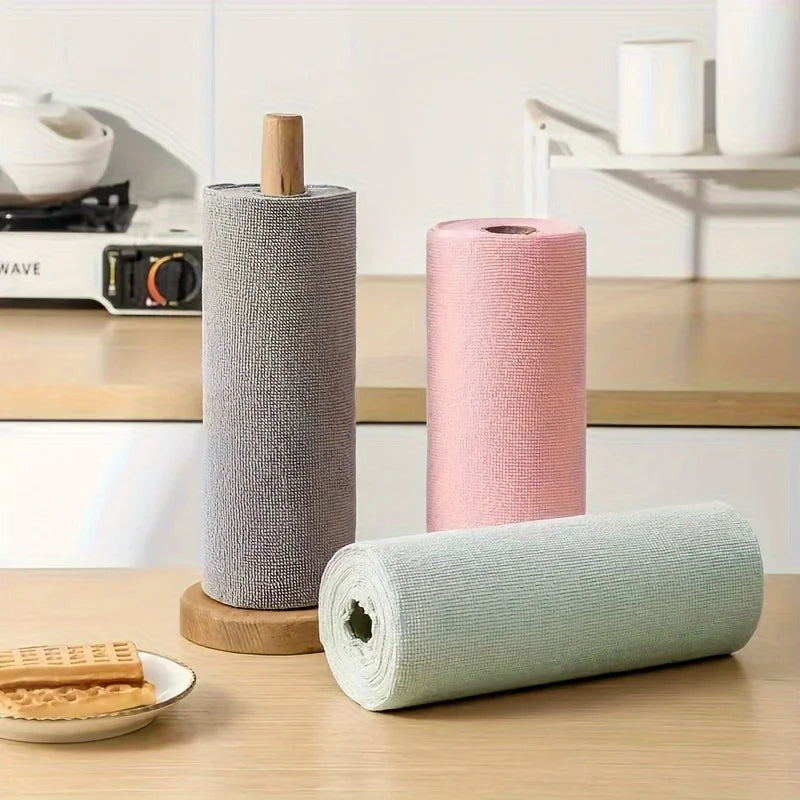 Reusable Microfiber Cleaning Roll – 20 Tear-Off Cloths
