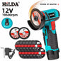 HILDA 12V Cordless Mini Angle Grinder – 19,500 RPM Grinding & Cutting Tool