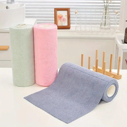 Reusable Microfiber Cleaning Roll – 20 Tear-Off Cloths