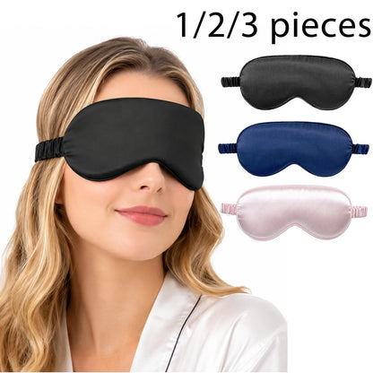 Silky Soft Blackout Sleep Mask – Adjustable Light-Blocking Eye Mask